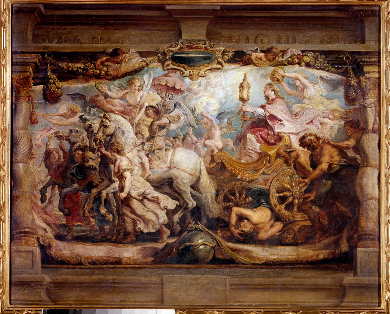 Kirkens triumf over Furia, uenighet og hat Maleri av Peter Paul (Pierre-Paul) Rubens (eller Peter Paul eller Petrus Paulus) (1577-1640) 1600-tallet. Madrid, Prado-museet av Peter Paul Rubens