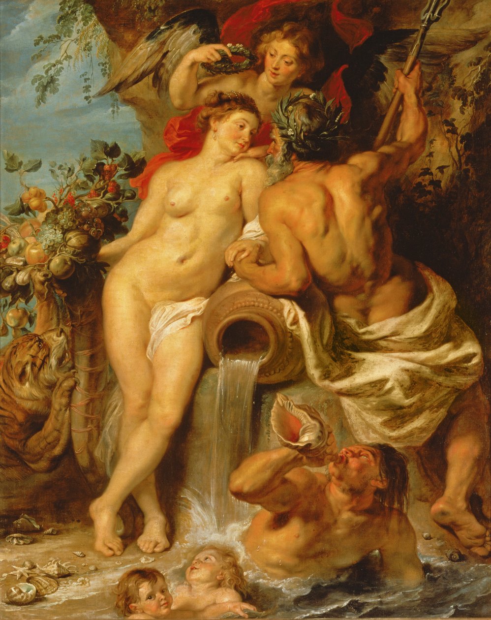 The Union of Earth and Water, ca. 1618 (olje på lerret) av Peter Paul Rubens