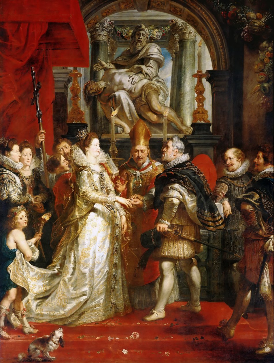 Bryllupet ved fullmektig av Marie de Medici til kong Henry IV Marie de Medici-syklusen av Peter Paul Rubens