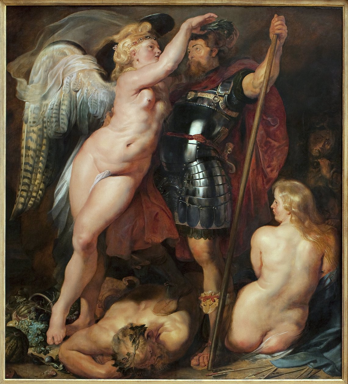 Kroningen av heltene. Maleri av Peter (Pieter) Paul Rubens (1577-1640), olje på lerret, ca 1622. Flamsk kunst 1600-tallet. München, Alte Pinakothek (Tyskland). av Peter Paul Rubens