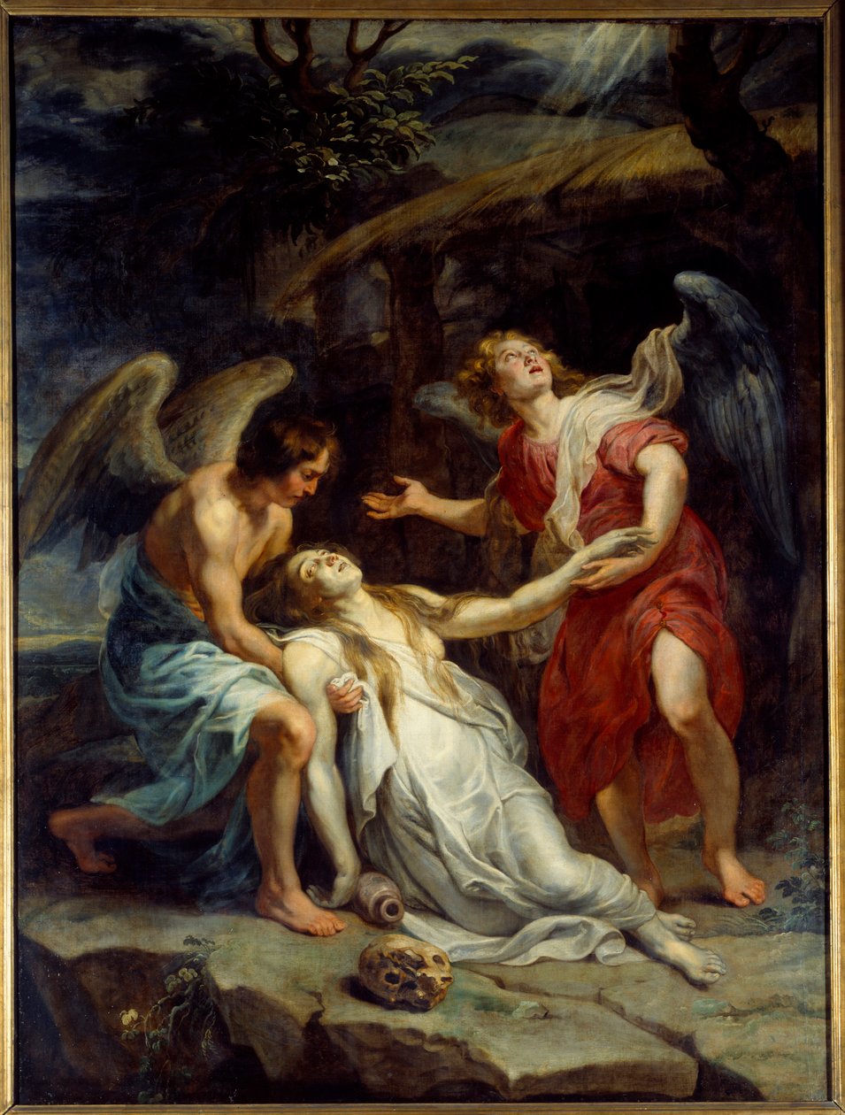 Den hellige Maria Magdalenas ekstase. Maleri av Pierre Paul (Pierre-Paul) Rubens (eller Peter Paul eller Petrus Paulus) (1577-1640) Ec. Flam., ca 1619-1620. Olje på lerret. Mål: 2,95 x 2,20 m. Lille, Museum of Fine Arts av Peter Paul Rubens