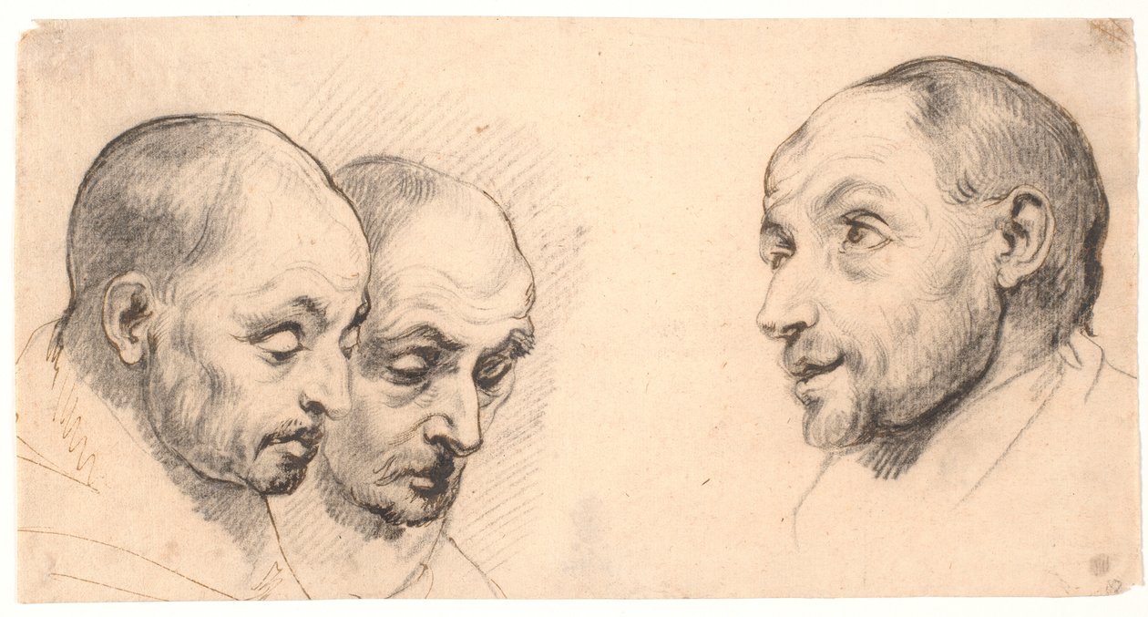 Tre mannehoder av Peter Paul Rubens