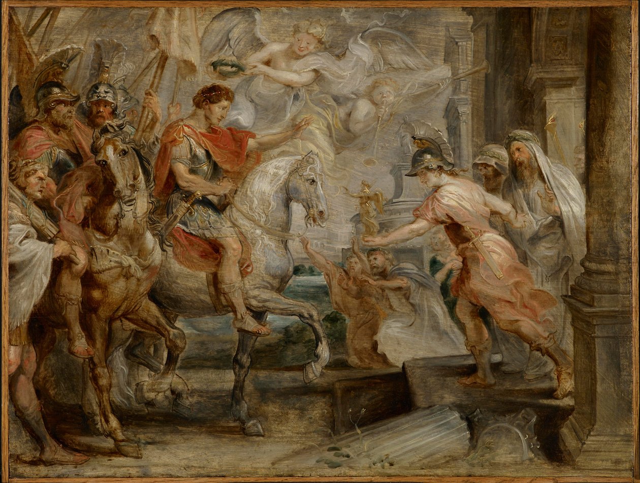 Konstantins triumferende inntog i Roma av Peter Paul Rubens