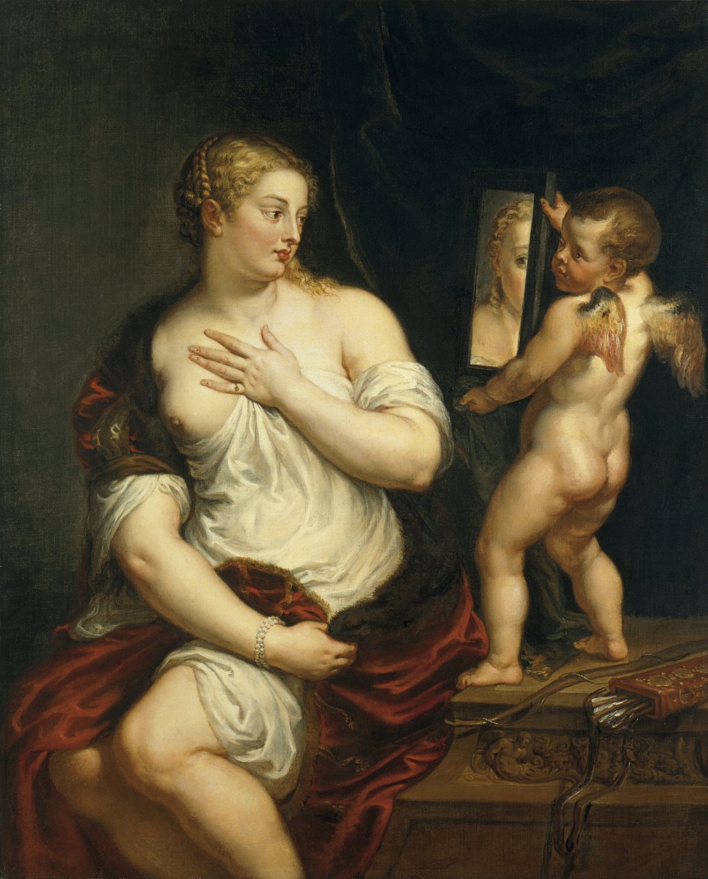 Venus og Amor, ca. 1610 av Peter Paul Rubens