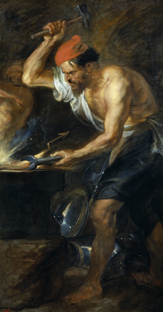 Vulcan smir tordenboltene til Jupiter av Peter Paul Rubens