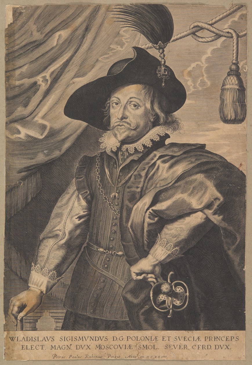Władysław IV Vasa (1595-1648), konge av Polen og storfyrste av Litauen i årene 1632-1648 av Peter Paul Rubens