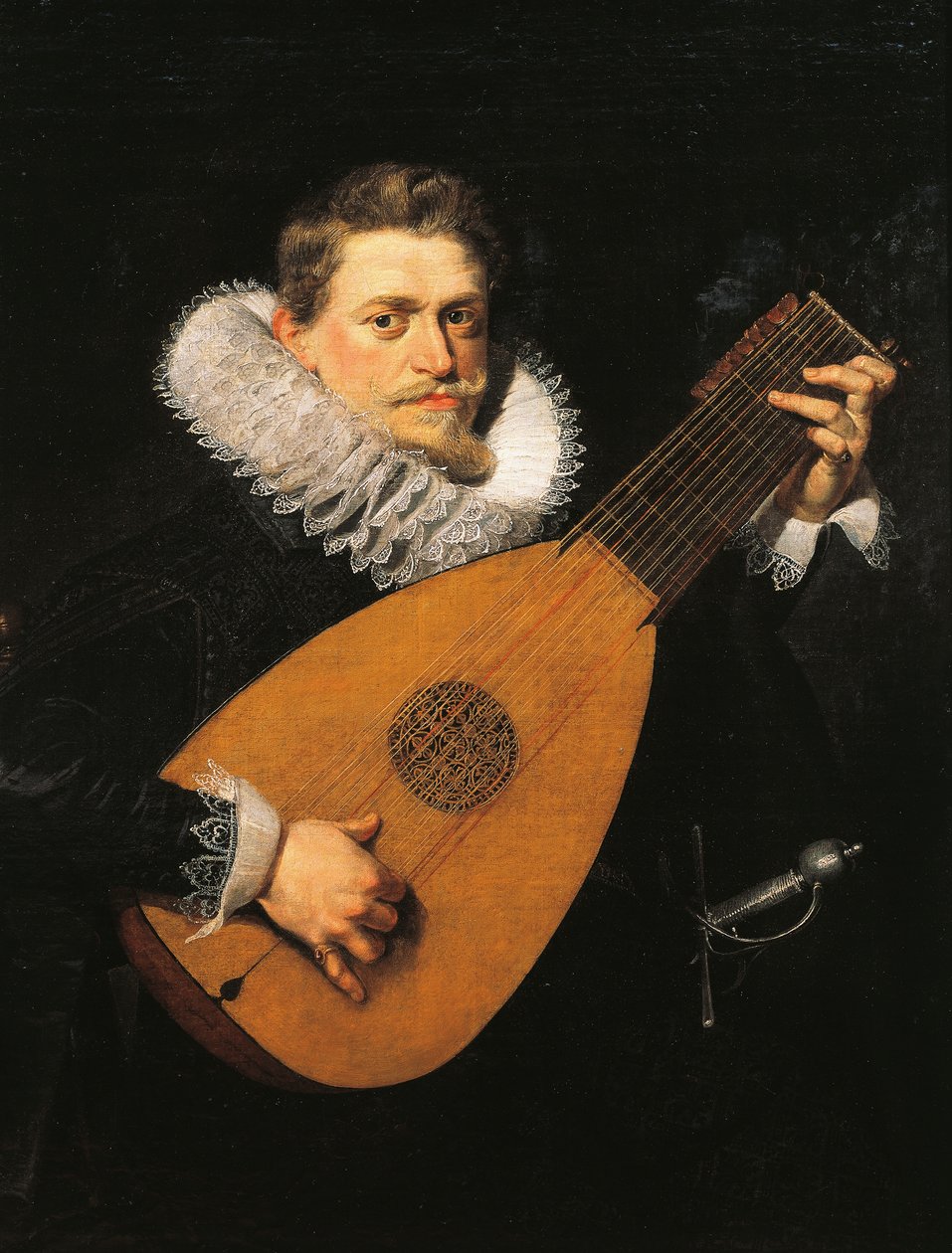 luttspiller, av Peter Paul Rubens (1577-1640) av Peter Paul Rubens