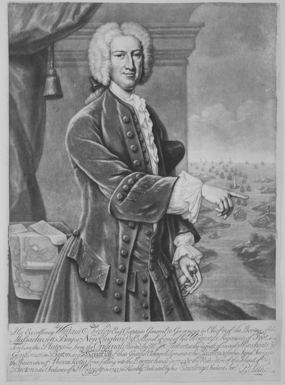 William Shirley, guvernør i Massachusetts, 1747., 1747. av Peter Pelham
