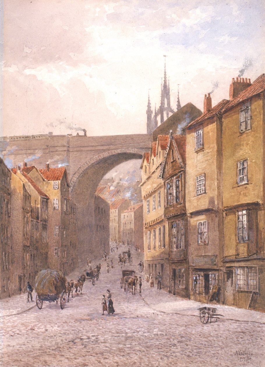 The Side (blyant og akvarell på papir om bord) av Peter Petersen Toft