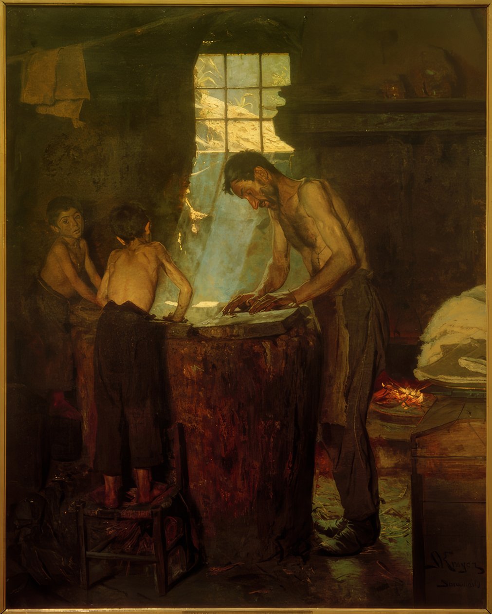 Italiensk landsbyhattemaker. Sora av Peder Severin Krøyer