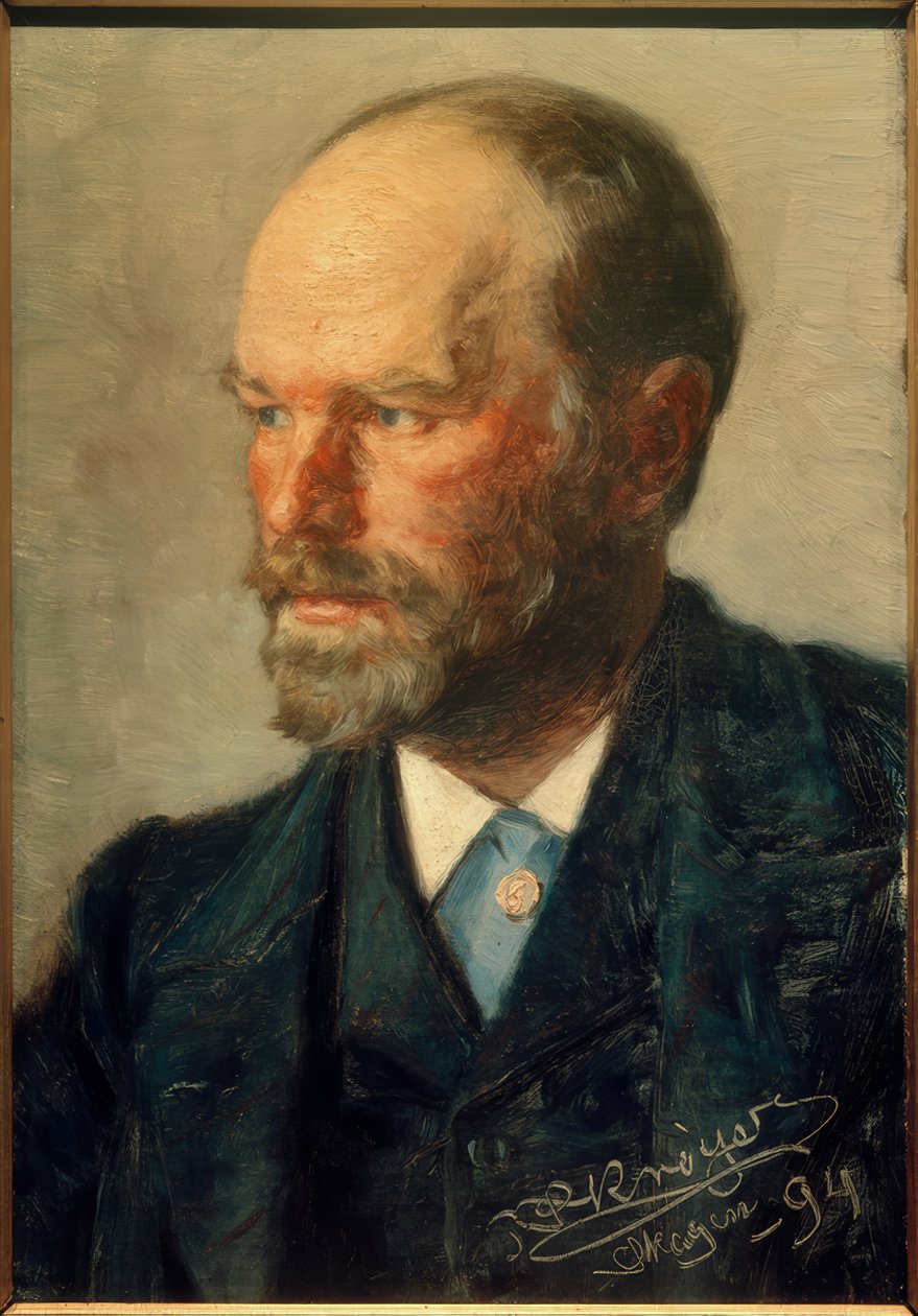 Portrett av maleren Michael Ancher av Peder Severin Krøyer