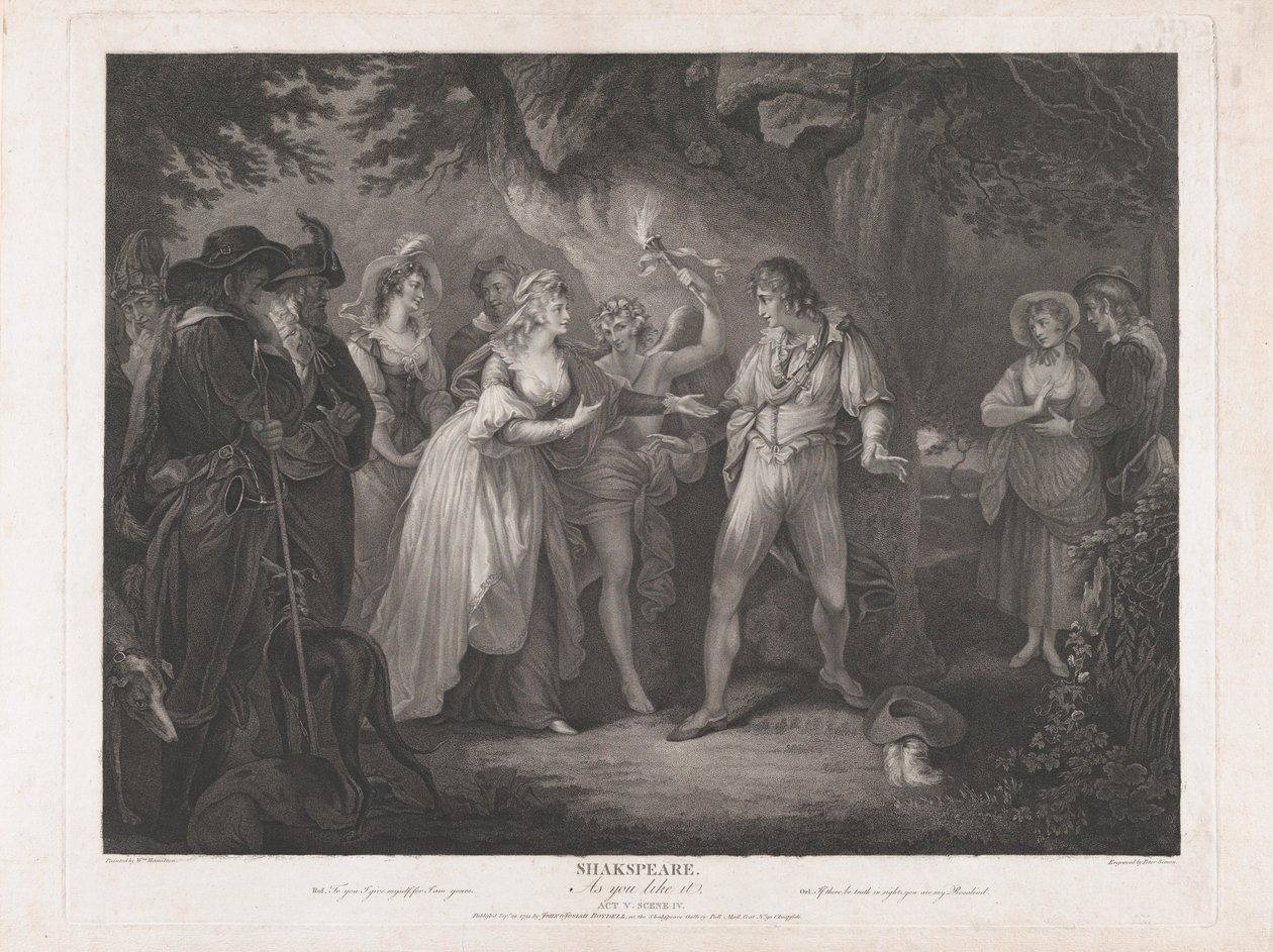 Som du liker det, 5. akt, scene 4 Shakespeare, 29. september 1792., 29. september 1792. av Peter Simon