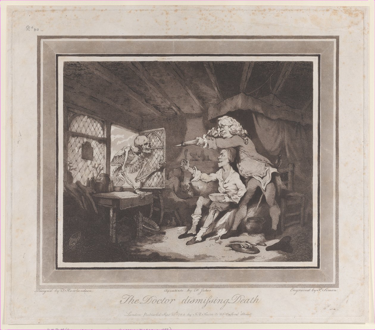 The Doctor Dismissing Death, 15. september 1785., 15. september 178 av Peter Simon