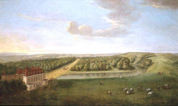 Ashburnham Place, Sussex (olje på lerret) av Peter Tillemans