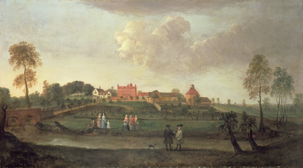 Lille Haugh Hall, Suffolk av Peter Tillemans