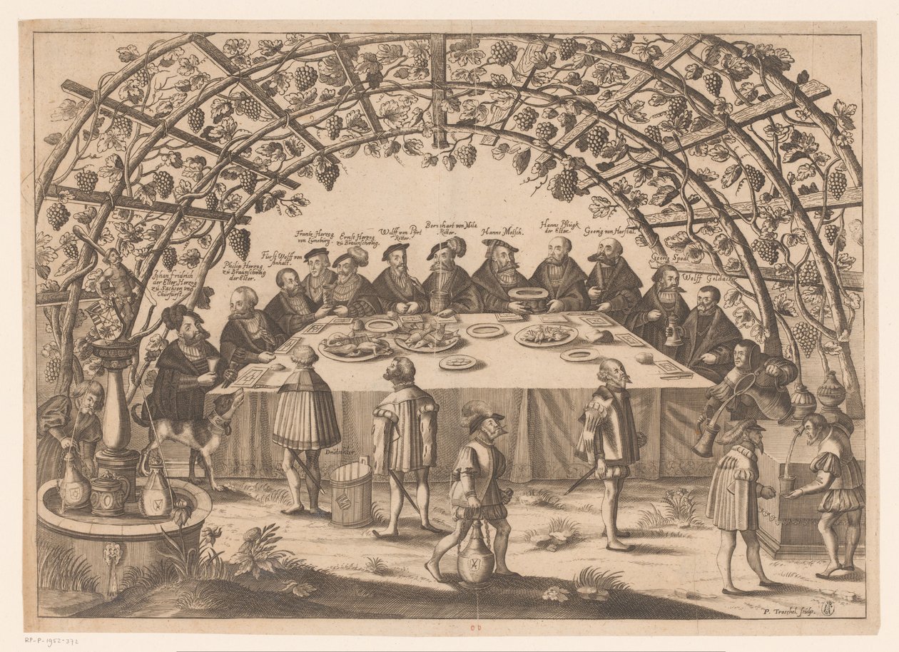 Bankett med de involverte i Schmalkaldic Association av Peter Troschel