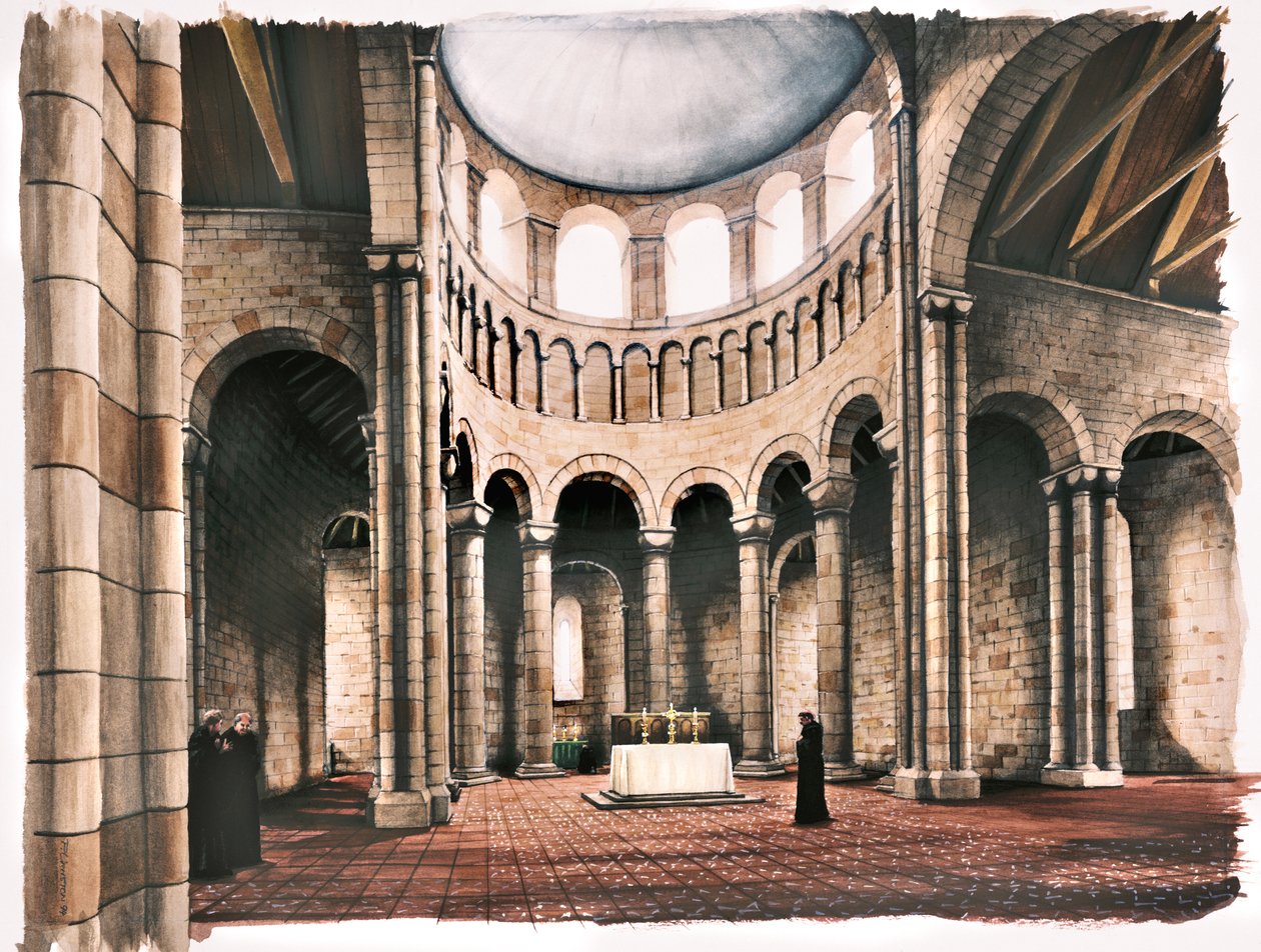 Battle Abbey, 1100-tallet, c1990-2010 av Peter Urmston