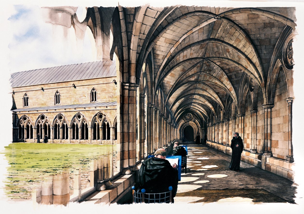 Battle Abbey, 1200-tallet, c1990-2010 av Peter Urmston