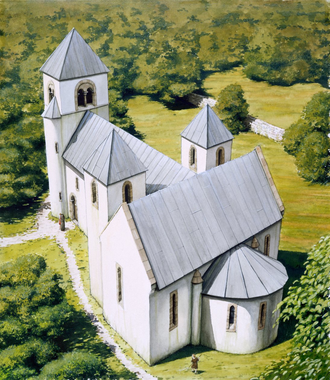 North Elmham Chapel, c1100, c1990-2010 av Peter Urmston