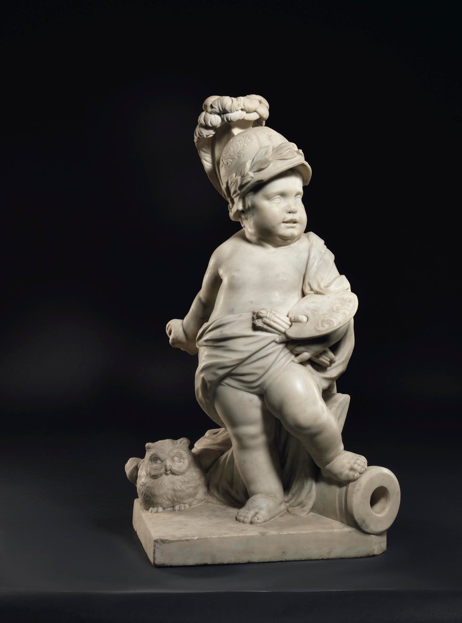 Putto som representerer læring og kunst av Peter Van Den Branden