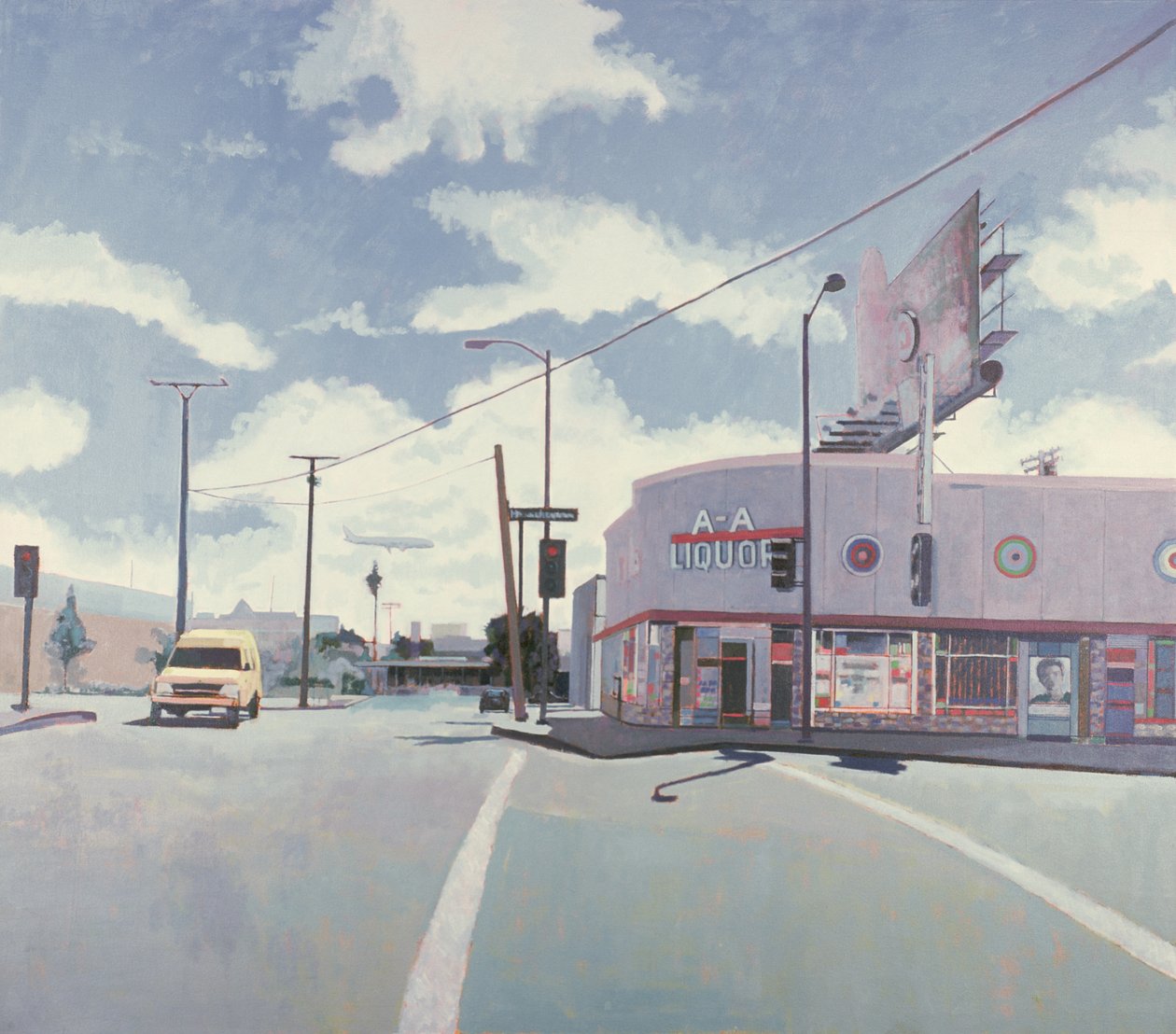 AA Vinmonopol, Los Angeles, 2001 (olje på lerret) av Peter Wilson