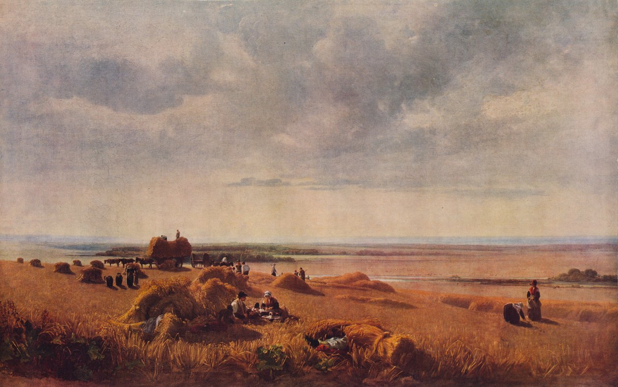 En kornåker, 1815, 1938 av Peter de Wint