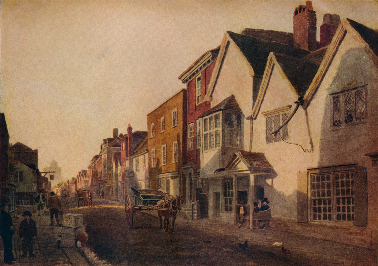 Eton High Street, 1800-tallet, 1924 av Peter de Wint