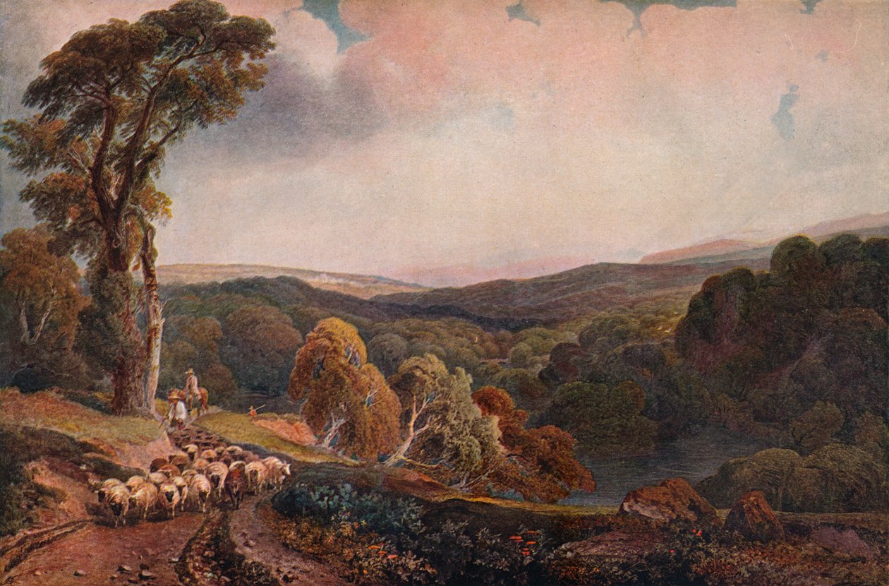 Nær Lowther Castle, c1818 av Peter de Wint