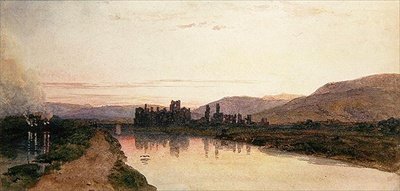 Neath Abbey, Glamorganshire, Evening (akvarell på papir) av Peter de Wint