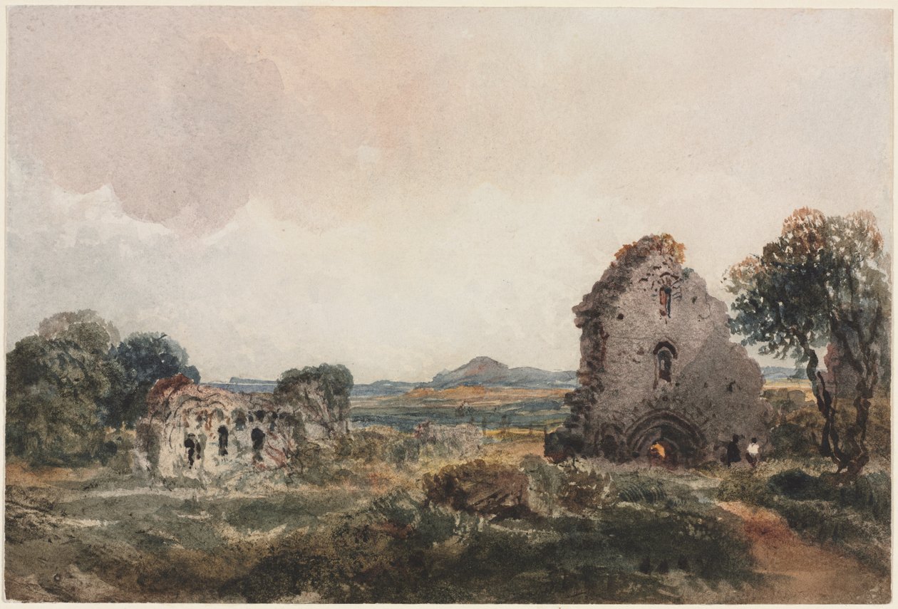 Neath Abbey, ca. 1840-årene. av Peter de Wint