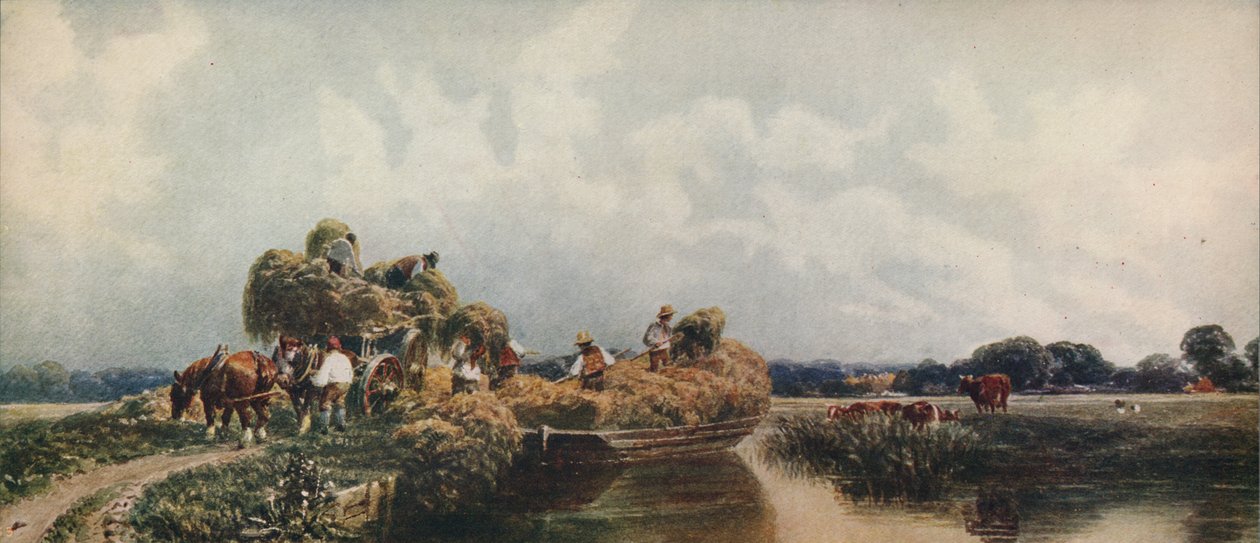 Roman Canal, Lincolnshire, c1840, c1915 av Peter de Wint