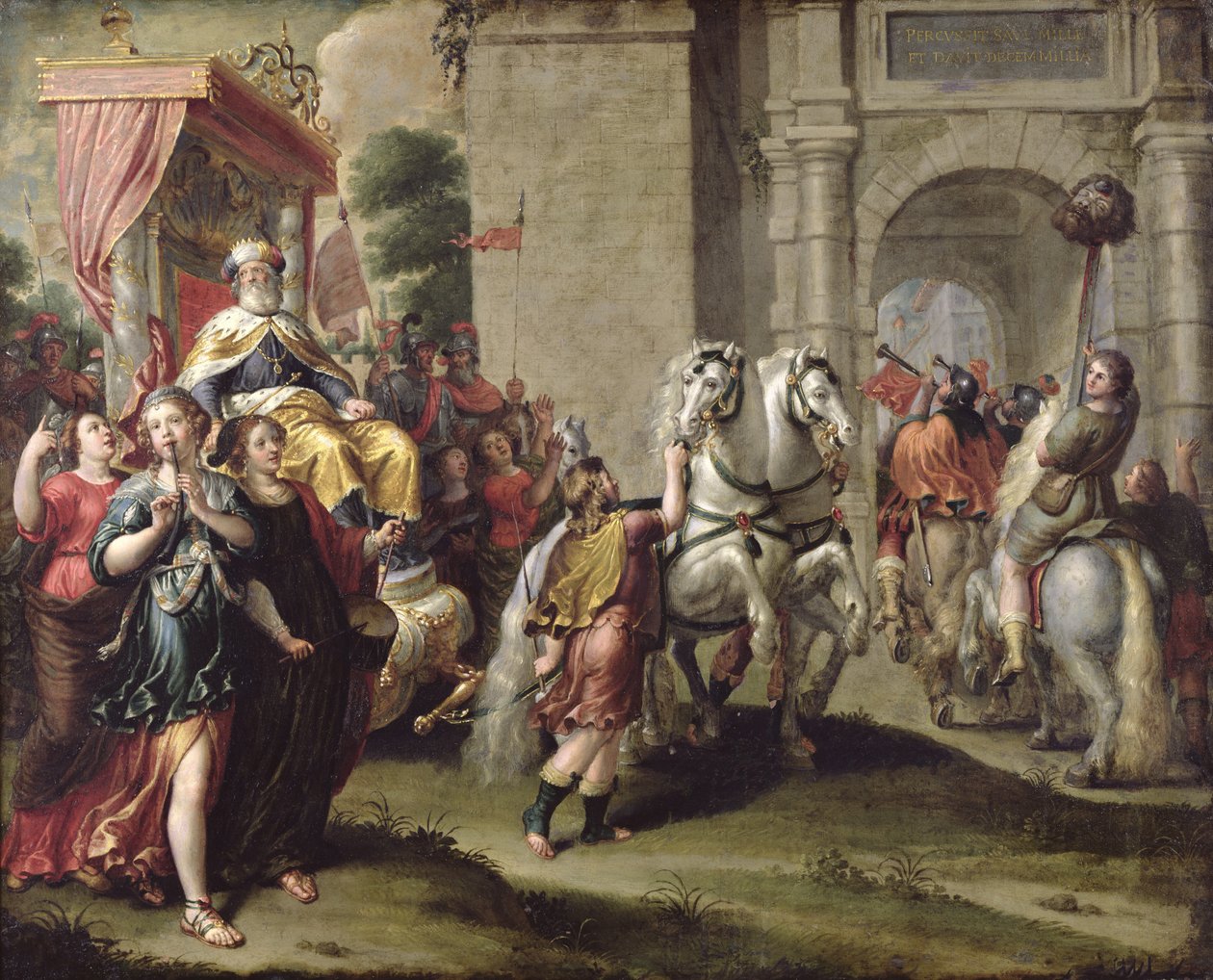 Davids triumf, ca. 1690 av Peter van Lint