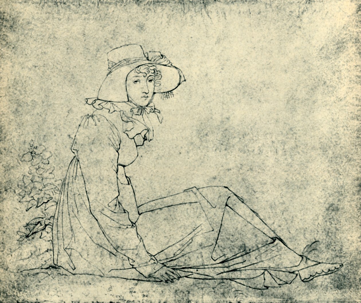 Portrett av Elizabeth Malß, c1811, 1943. av Peter von Cornelius