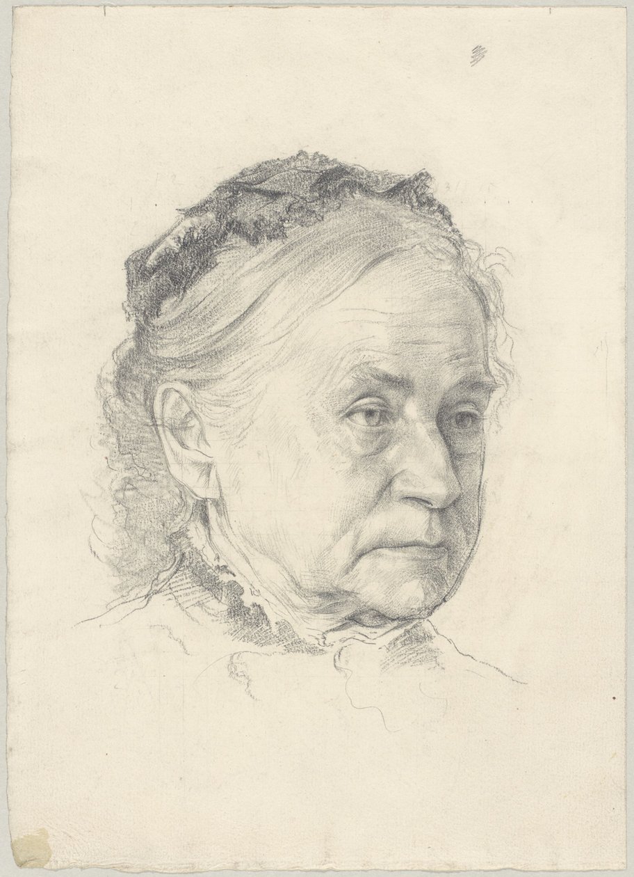 Portrett av kunstnerens mor av Peter von Halm