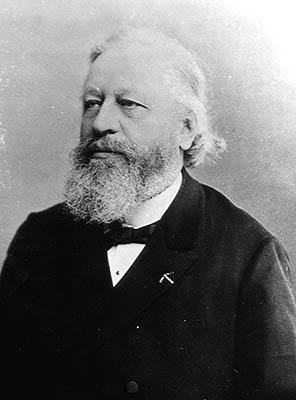 Portrett av Yves Guyot (s/hvitt bilde) av Petit Petit