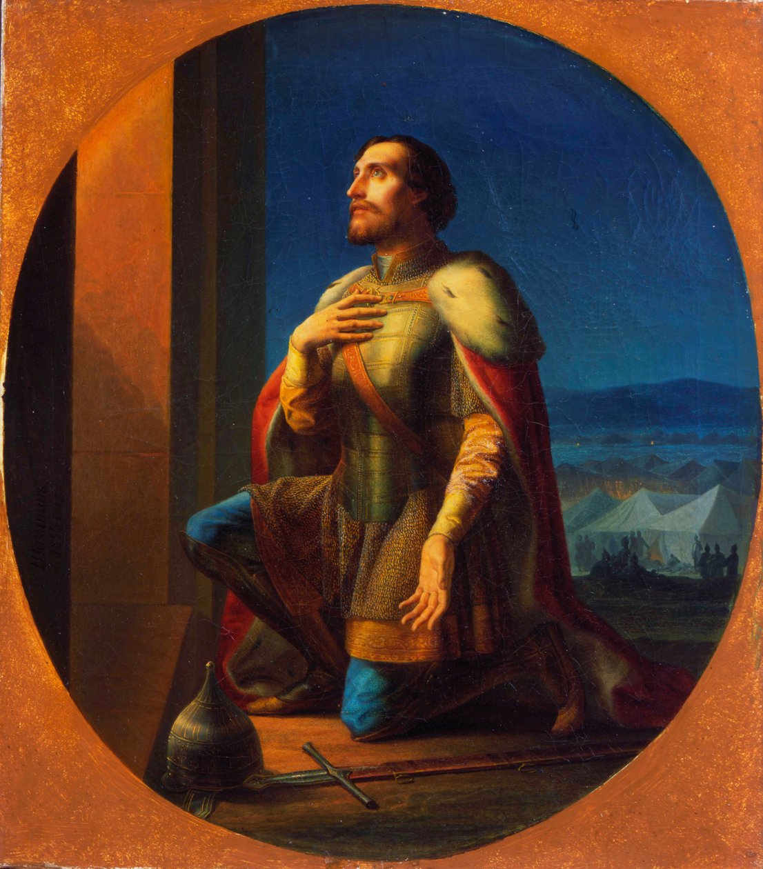 Alexander Nevsky, storprins av Novgorod og Vladimir, 1855 av Petr Mikhailovich Shamshin