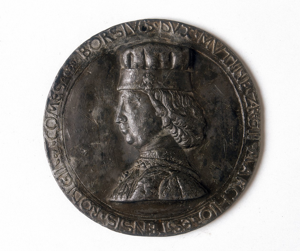 Medalje som viser Borso d