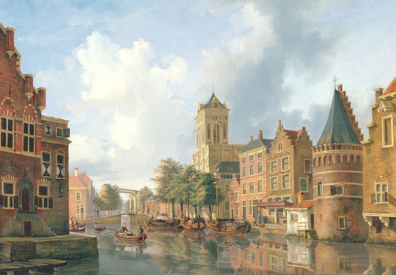 Amsterdam Street Scene av Petrus Beretta