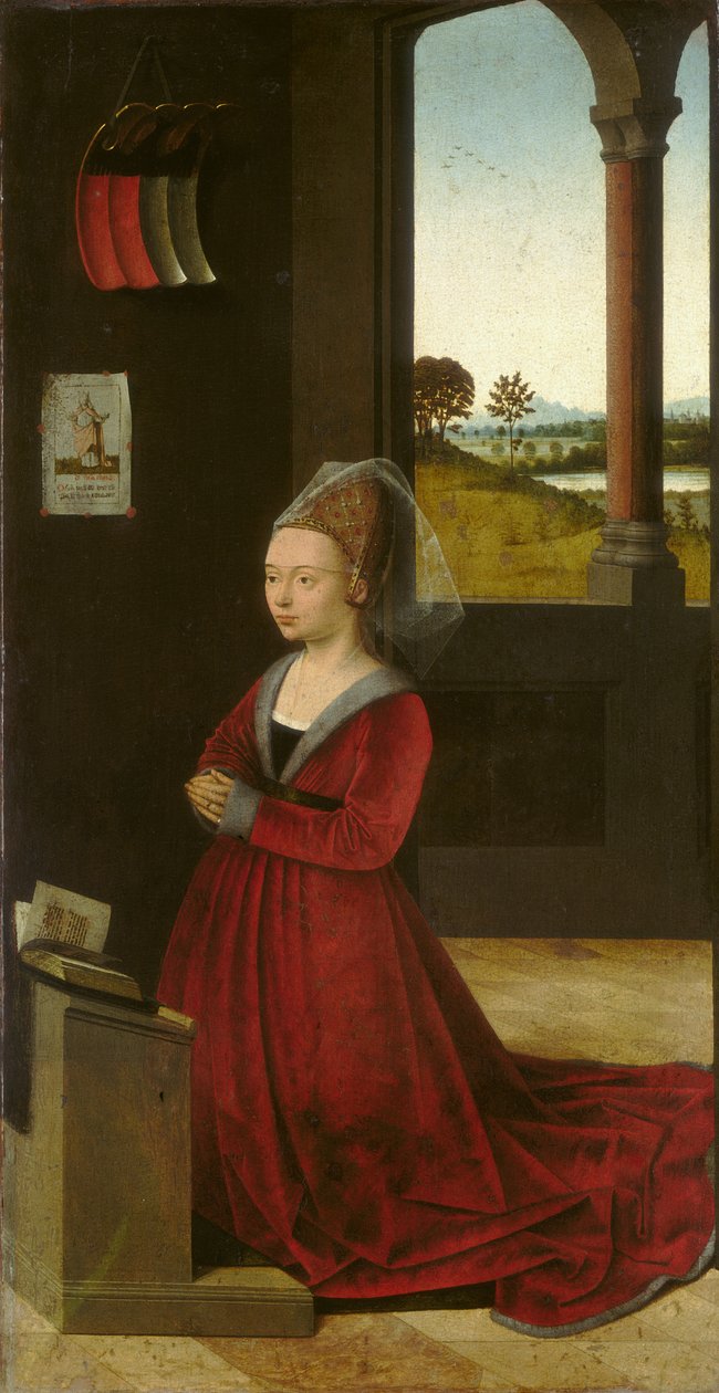 Portrett av en kvinnelig giver, ca. 1455 av Petrus Christus