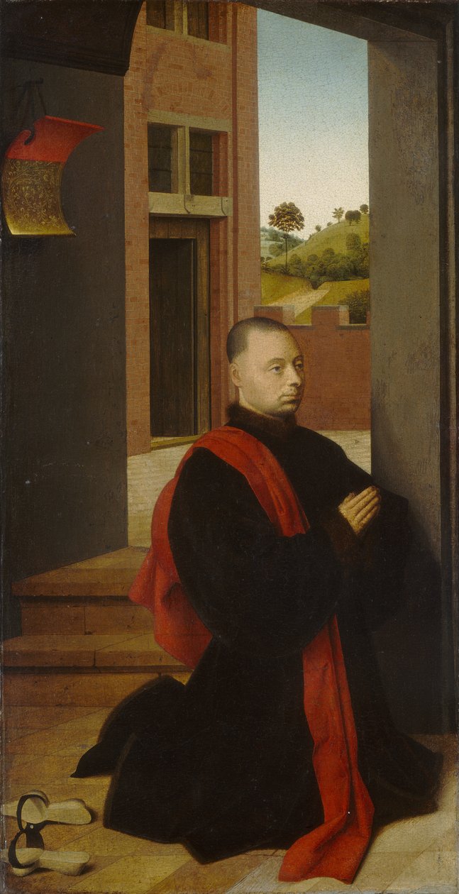 Portrett av en mannlig giver, ca. 1455 av Petrus Christus