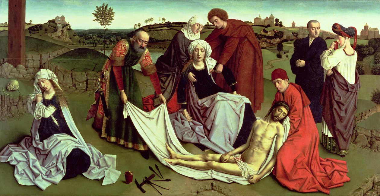 Klagesangen over den døde Kristus av Petrus Christus