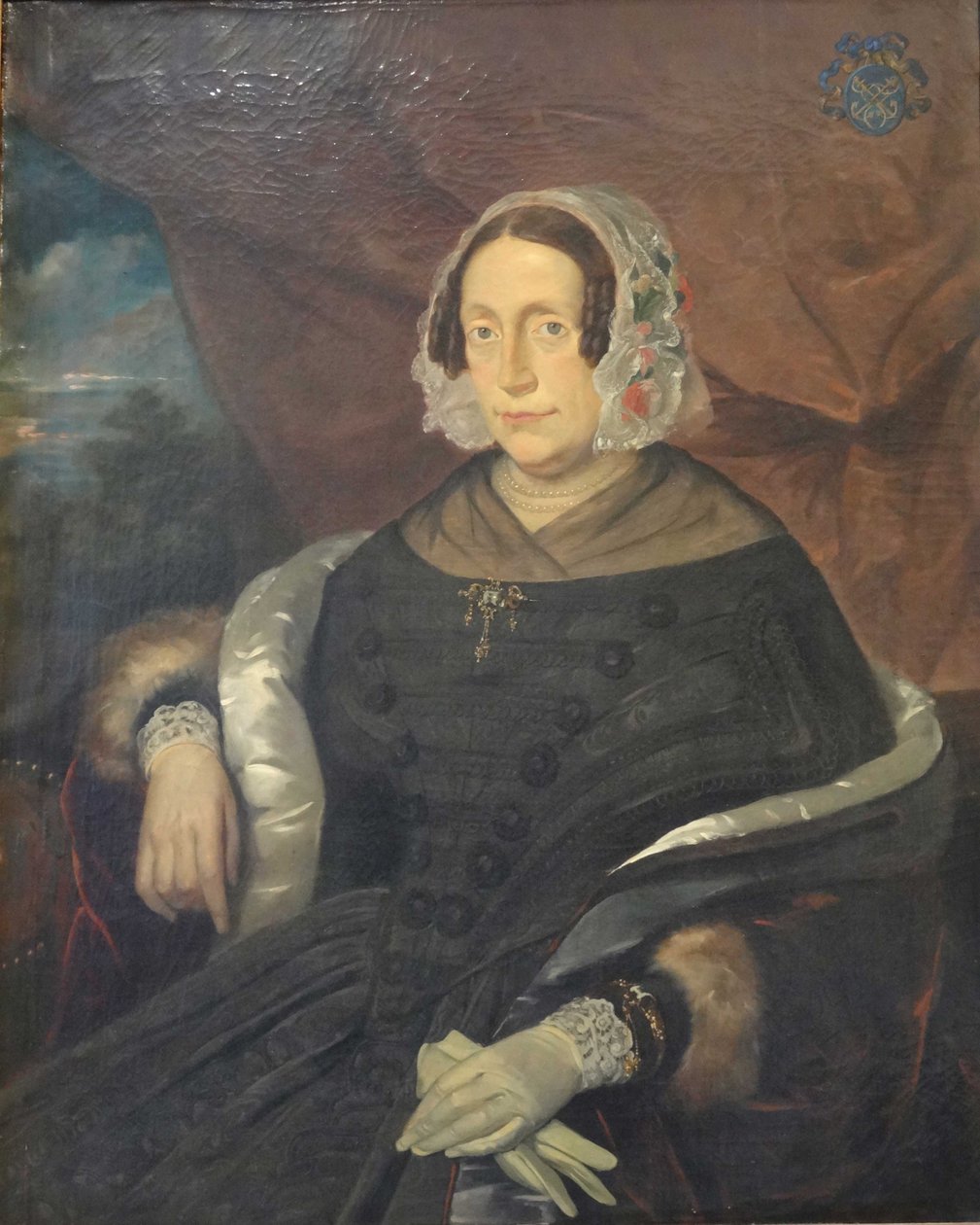 Antonia Maria Imans (1798-1865) kone til Nicolaas IJzendoorn (1793-1867) av Petrus Theodorus van Wijngaerdt