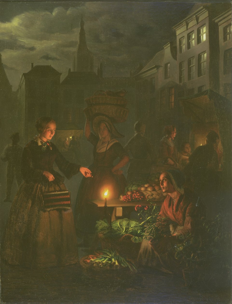Grønnsaksboden av Petrus van Schendel