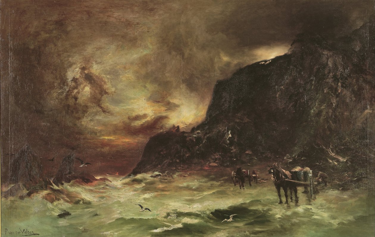 Storm på Wellington Heads av Petrus van der Velden