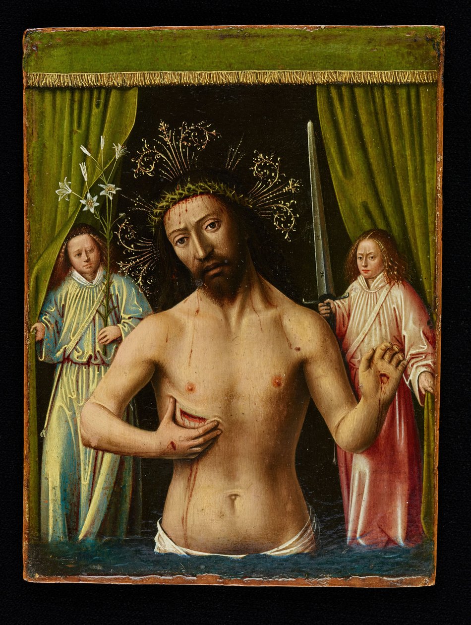 Kristus som sorgens mann, 1450. av Petrus Christus