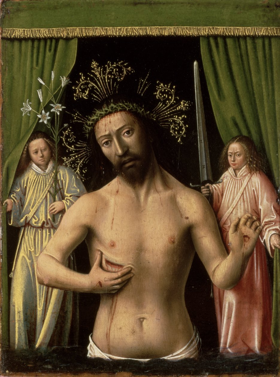 Kristus som sorgens mann, 1450 av Petrus Christus