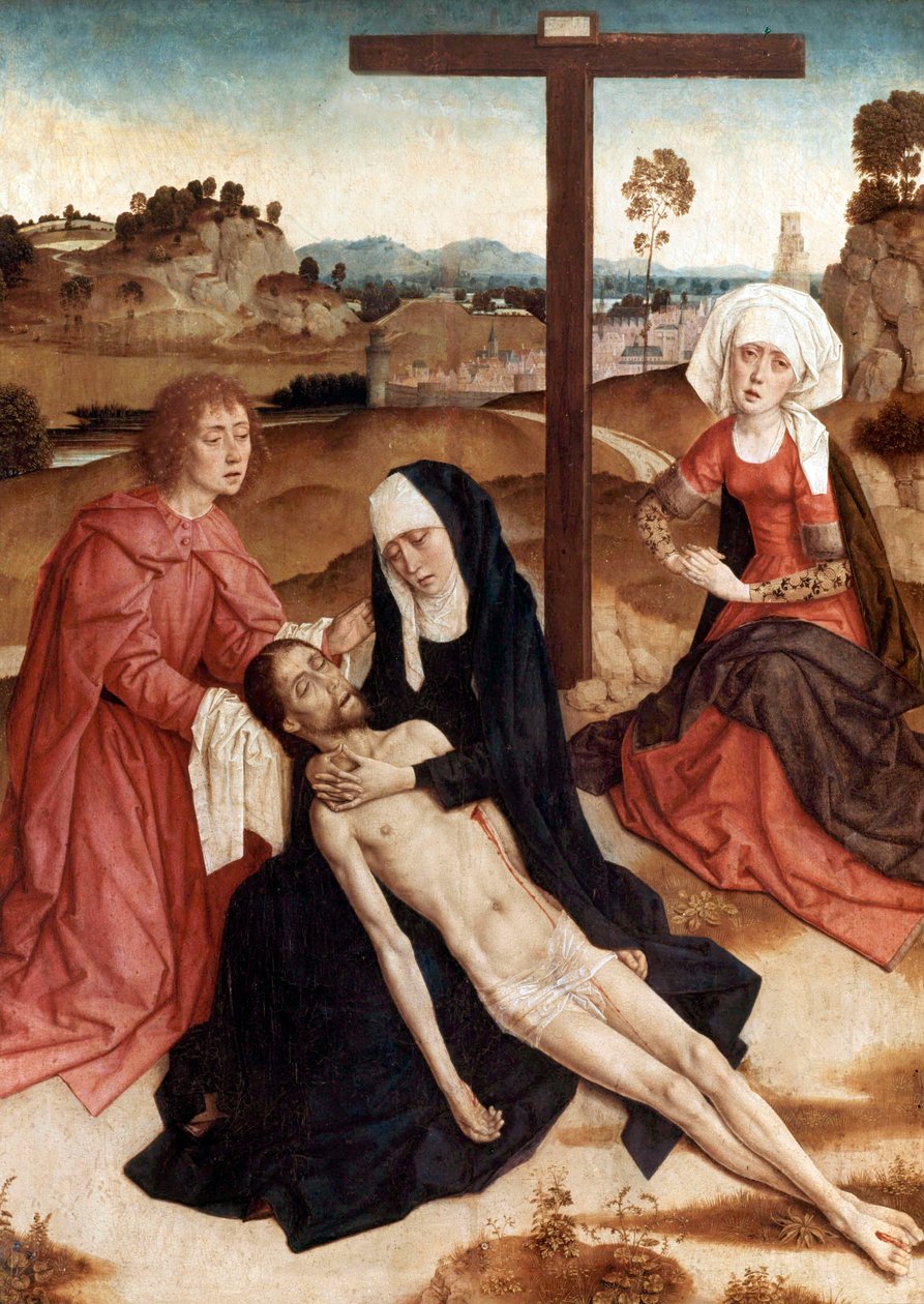 Lamentation Over The Dead Christ, ca. 1444 (olje på panel) av Petrus Christus
