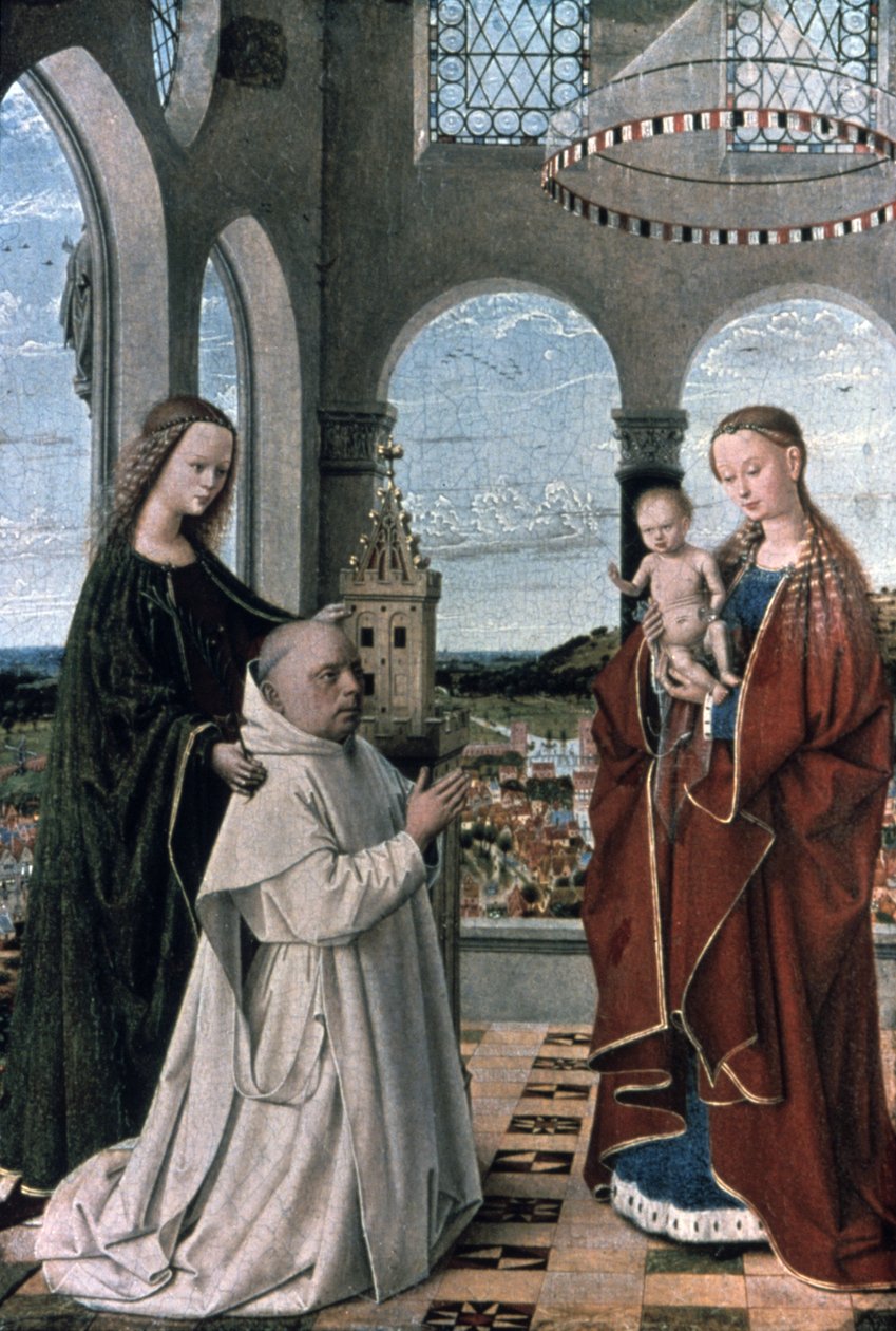 Madonna og barn, 1400-tallet av Petrus Christus