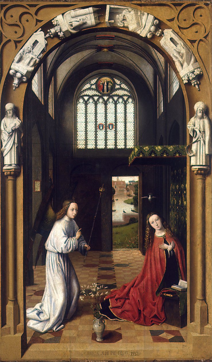 Bebudelsen, 1452. av Petrus Christus