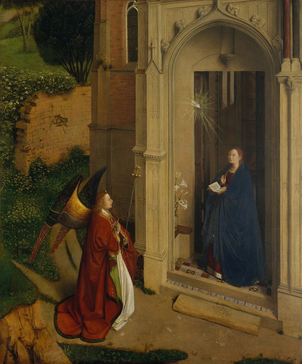 Bebudelsen, ca. 1450 (olje på tre) av Petrus Christus